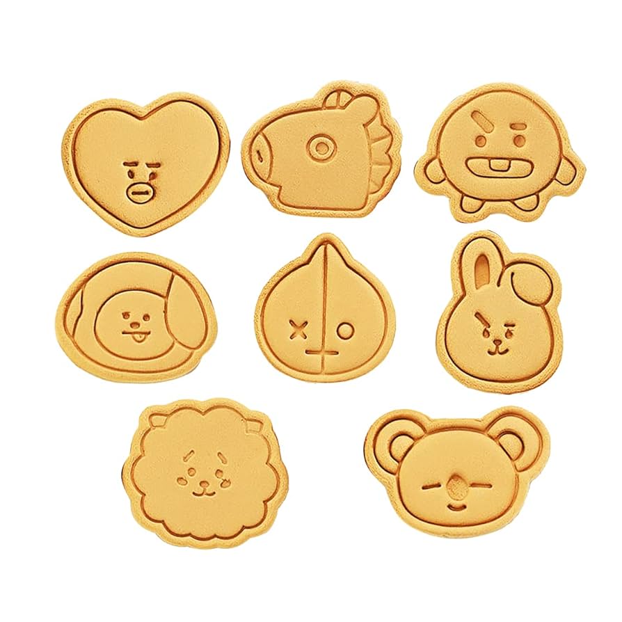 防弾少年団(BTS) - クキ Amazon.co.jp: LICAQSA(まあ) for BTS 防弾少年団 クッキー型 8